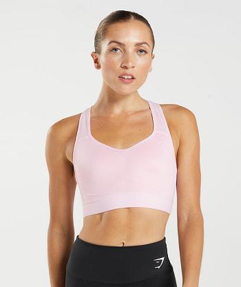 Gymshark Lightweight High Support Ženske Sportski Grudnjak Roze | HR 3425FDN